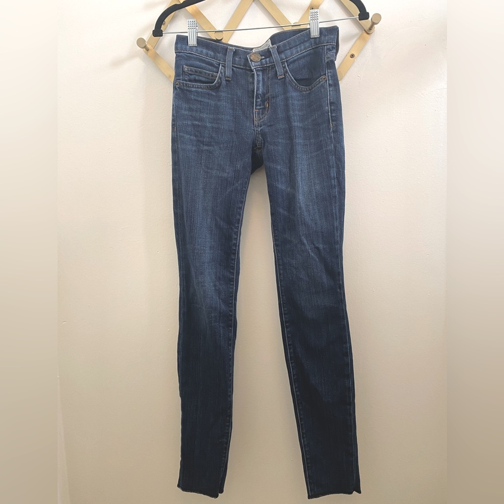 Current/Elliot The High Waist Stiletto Skinny Denim Jeans Med Wash Women's Sz 23
